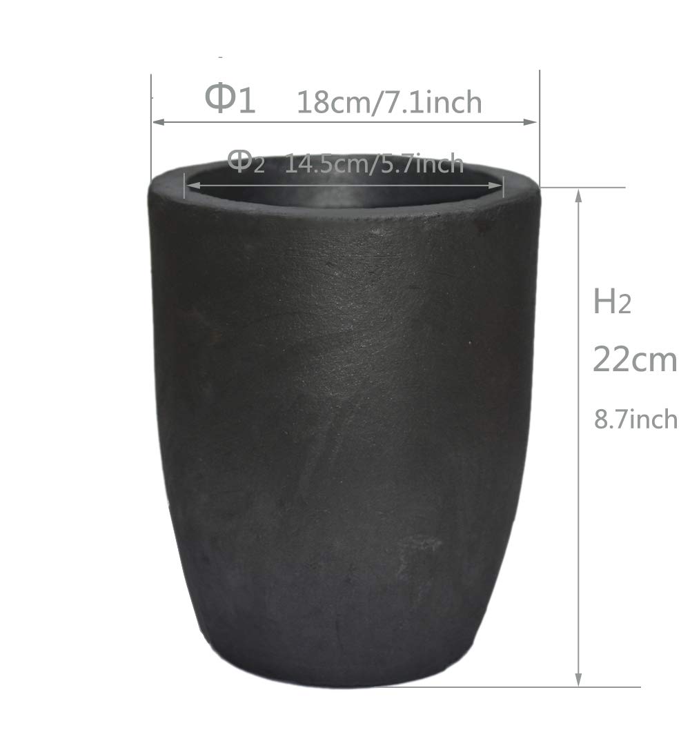5kg Graphite Crucible For Metal Melting - Cast Masters Foundry Furnace For Gold Silver Copper Aluminum