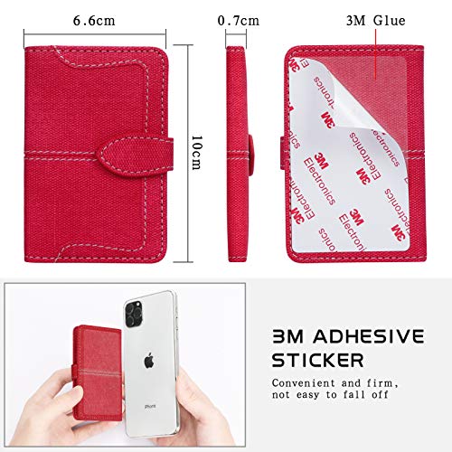 FYY Suporte de cartão para a parte de trás do telefone, suporte de cartão de celular cola na carteir