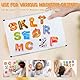 Felly Lernspiele ab 3 4 5 6 7 Jahre, Magnetische Buchstaben und Zahlen für Kinder Junge Mädchen Lernen Geschenk Montessori Spielzeug (26 Stück)