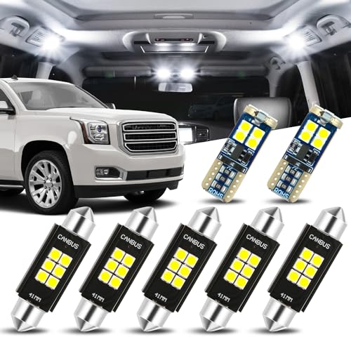 Kit de 7 Bombillas LED 12V 5500K Interior Auto Dynasty miniatura 1