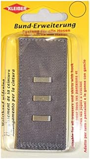 Kleiber Hook and Bar Waist Band Extenders-2.5cm to 5 cm-Grey