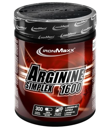 IronMaxx Arginin Simplex - 300 Stück | Reines L-Arginin |...