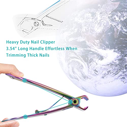 Werlla Toenail Clippers For Thick Nails, Toe Nail Clippers For Women, Long Handle Effortless 17Mm Wide Jaw Opening For Men & Seniors, Extra Large Stainless Steel Nail Clippers(Multi-Colored) #TOP4