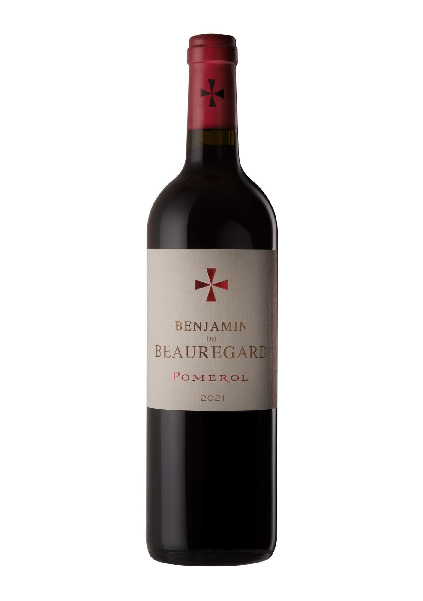 Benjamin de Beauregard - AOP Pomerol - Vin Rouge - Millésime 2021-1 bouteille x 75cl