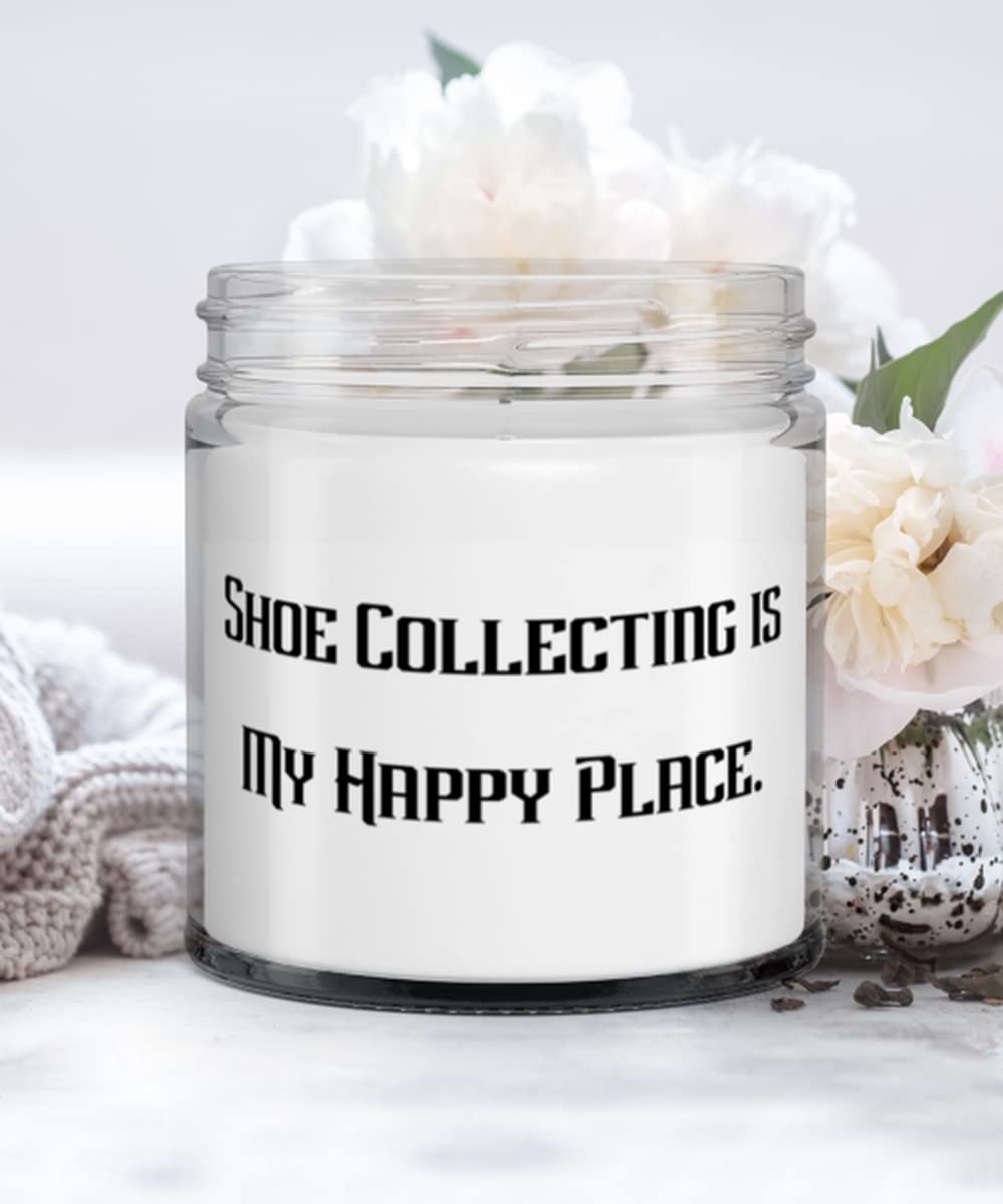 Shoe Collecting Gifts For Friends, Shoe Collecting is My Happy Place, Reusable Shoe Collecting Candle, From