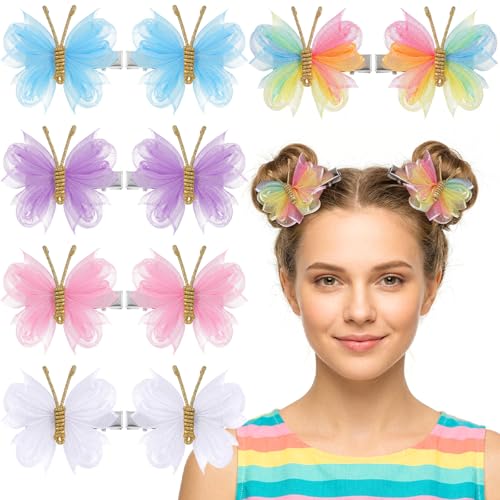 10 pinzas de pelo mariposa, mini barrettes de 2 pulgadas miniatura 1
