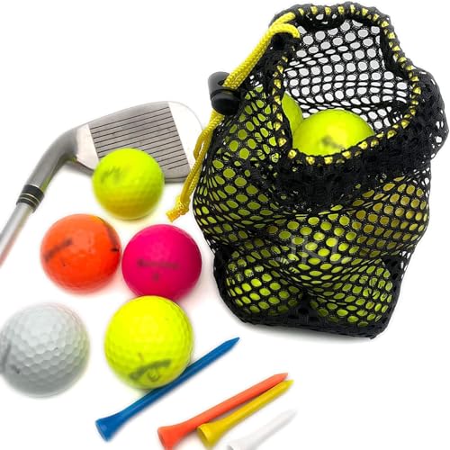 JKL 5-Pack Small Golf Ball Mesh Bags - Colorful Drawstring Pouches (JKL golf ball mesh bag review) Image 4