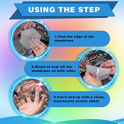 50 Stück klare Acrylplatten, 4 Zoll Transparente Sechseck Acryl Rohlinge Scheiben, Acrylscheibe Hexagon für Bilderrahmen, Glasersatz, Malerei, DIY Bastelanzeige Display