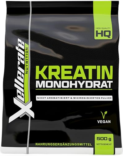 Creatin Monohydrat Pulver 500g - 166 Anwendungen - Kreatin...