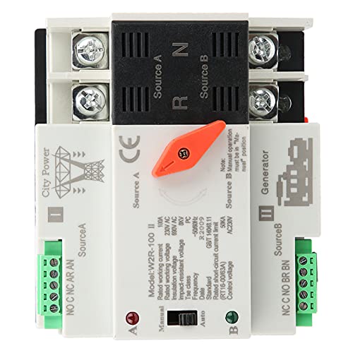 Miniatura 7 de Interruptor De Transferencia De Energía Dual W2r-100 Interruptor De Transferencia Automática Estructura Compacta Interruptor De Transferencia Dual De Seguridad Fiabilidad Para Instalaciones