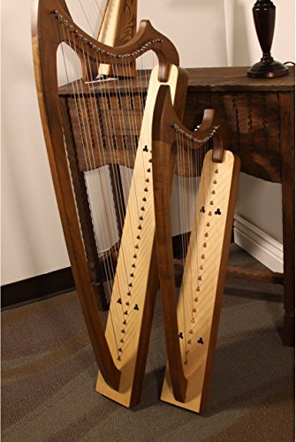 EMS 29-String Gothic Harp - Solid Walnut - Thumbnail 4