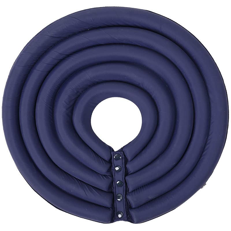 Dog Cone Collar, Inflatable Dog Neck Donut Collar Alternative After Surgery, Soft Protective Recovery Cone for Small Medium Large Dogs and Cats Puppies - Alternative Collar (Dark Blue,XXL)