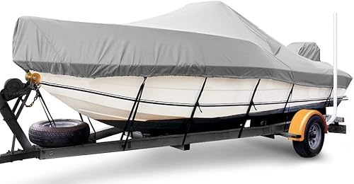 Miniatura 8 de Cubierta de barco para consola central de 16 a 18.5 pies, cubierta de barco impermeable 900 mejorada para consola central y barco de 16 pies, 17