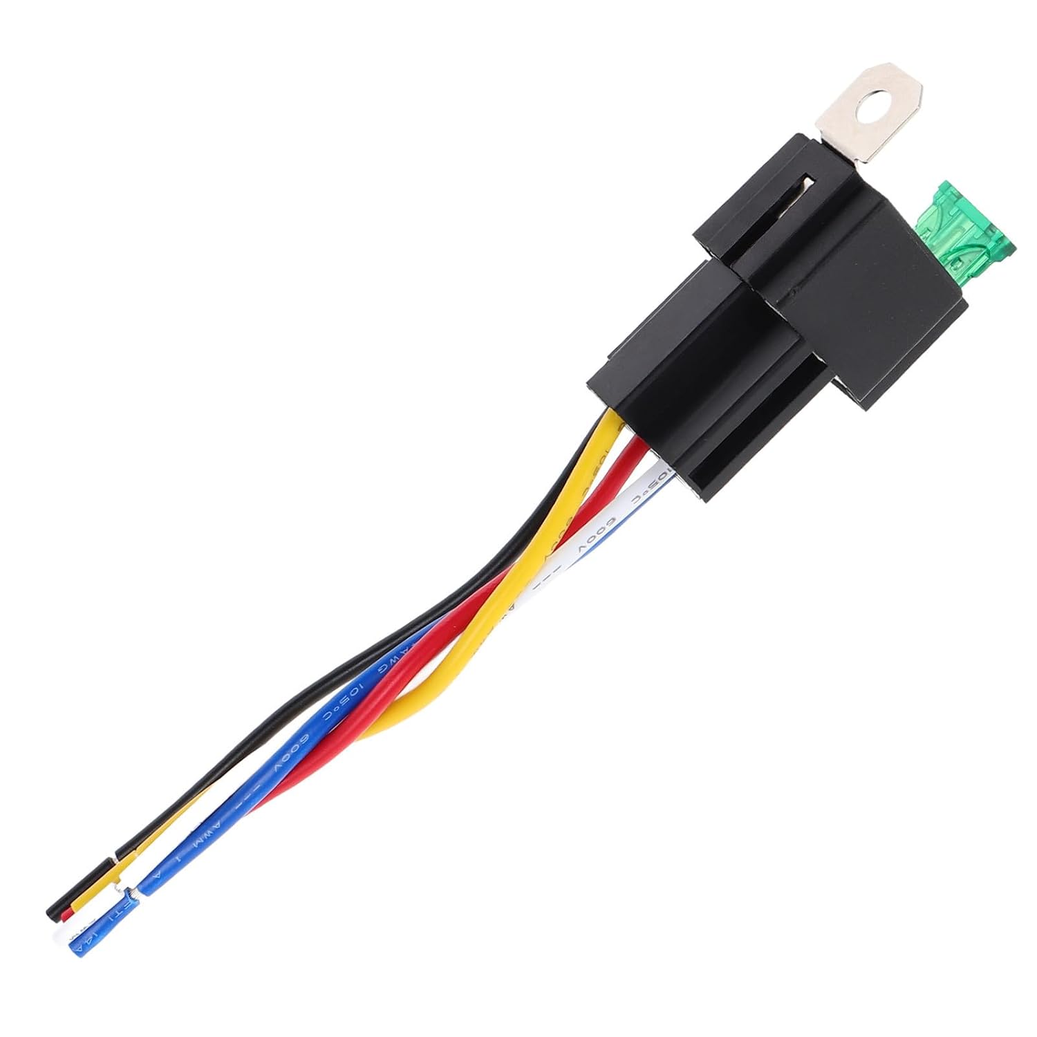 YARNOW 12v Automotive Relay with 30a Fuse and Base, Waterproof Universal Ignition Switch Compatible for Audio Systems and Electrical Devices, for Car Air Conditioning and Motor Control