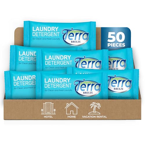 Terra Breeze Laundry Detergent Powder - 1.5 oz Individually Wrapped Packet (Case of 50)
