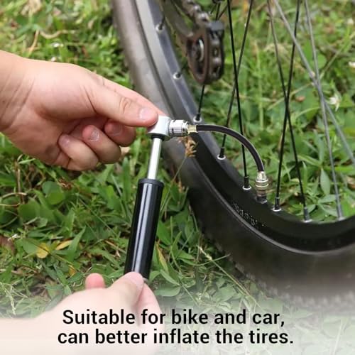 Image of 2 PCS Car Tire Valve Extender, 8.27 Inch Universal Flexible Schrader Tire Valve Stem Extension Adapter Compatible for Rv, Bike Motorcycle Stroller Bicycles Motorcycles and Portable Air Compressor