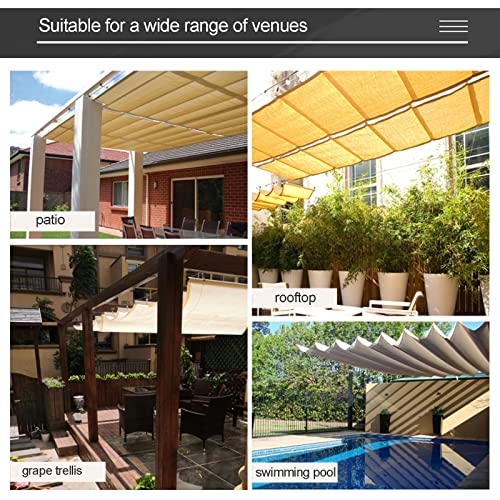 Store banne rétractable en U store enroulable patio pergola 1x3m