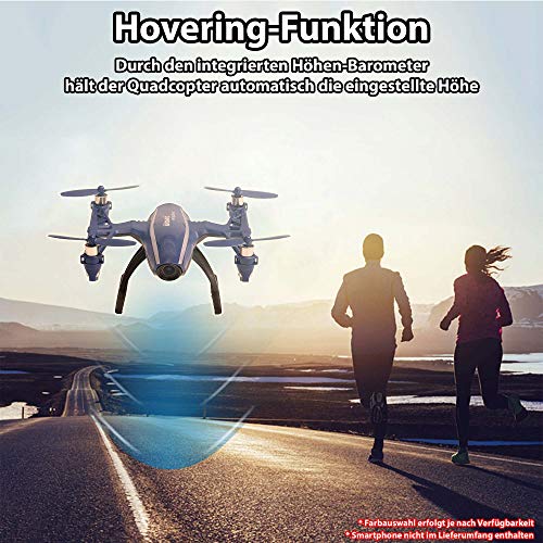 RC ferngesteuerte Drohne mit FPV WiFi 120° Weitwinkel Live HD-Kamera, Quadcopter mit Echtzeitübertragung, Drone mit Gravity-Sensor und APP-Steuerung, Spielzeug Quadrocopter für Kinder und Erwachsene – Bild 5