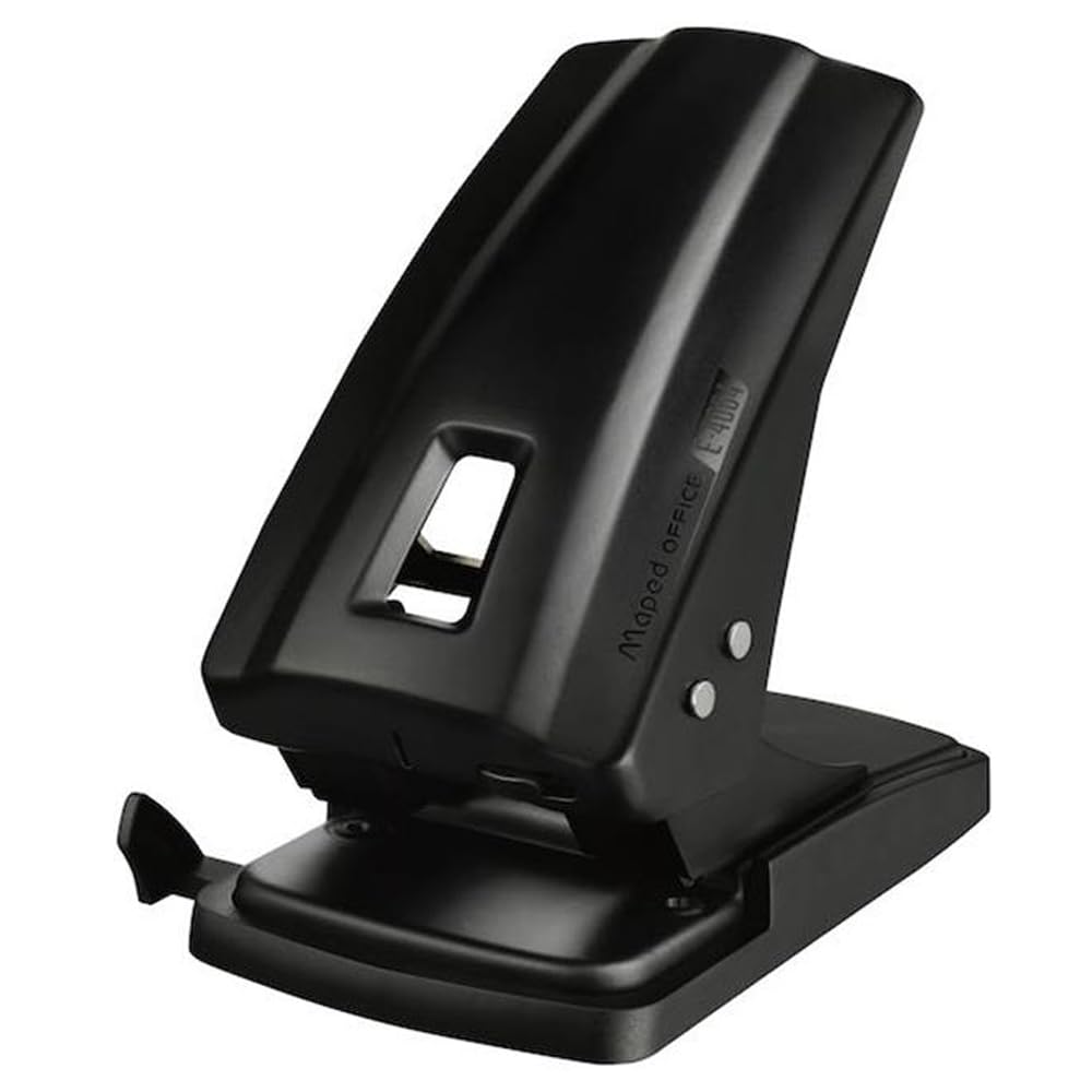 Maped Perforadora de Papel Essentials Metal 60/70 Hojas 2 Agujeros Negro