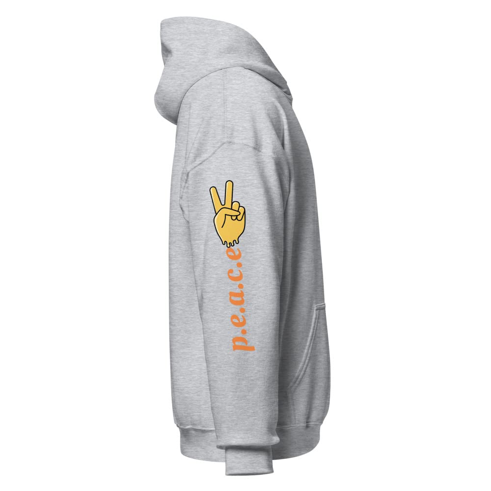 Sweat à capuche confortable gris vêtement unisexe mi-saison taille M