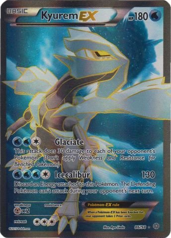 RHYM☆ Pokémon - Kyurem-EX (86/98) - Cartão de Coleção - Holo - Ultra
