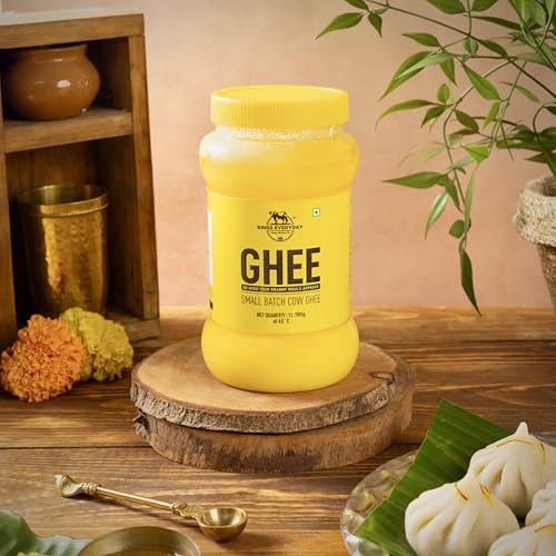 Image of Kings Everyday Cow Ghee 1 Litre Jar | Aromatic & Nutritious | Small Batch Cow Ghee | 1000 ml (Pack of 2)