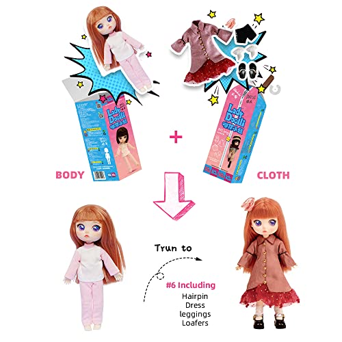 Sacpero Bjd Dolls Sd Dolls Ladydoolli Ball 40 Jointed Doll 6 In Diy Toys With Full Set Clothes Shoes Wig Makeup Best Gift For Girls,Mystery Box / One Set (A Suit Of Clothes,No Doll (Blind Box)) #TOP4