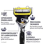 Gillette ProGlide Shield Men's Razor, 5 Bladed Razor, with Precision Trimmer, Comfortglide Lubrication, Glide and Comfort, Handle + 4 Blade Refills - Image 2