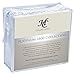 HC COLLECTION Bed Sheets Set King with 2 Pillowcases, Hotel Luxury Platinum 1800 Series Brushed Microfiber Sheet w/Deep Pocket, Ultra Soft Lightweight 4 Pcs Linen Bedding for Hot Sleepers, Ice Blue