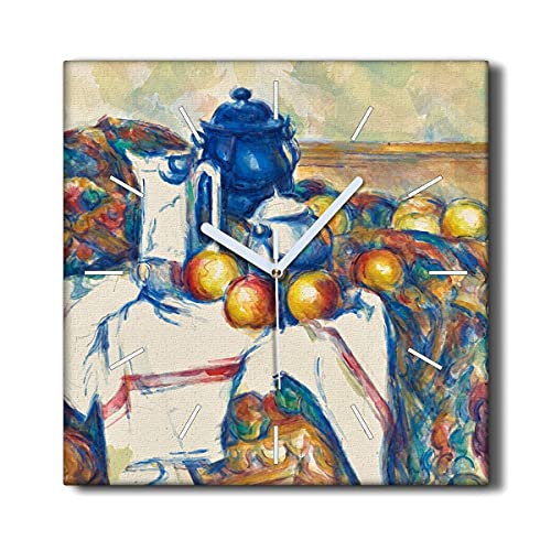 Horloge Murale sans Tic-Tac Toile 30x30cm pour une Décoration de Salon Paisible - 2