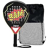 LAPAT Padel Racket with Cover Bag - Carbon Surface with EVA Memory Foam- Paddle Tennis Racquets Lightweight (Kids - Junior)