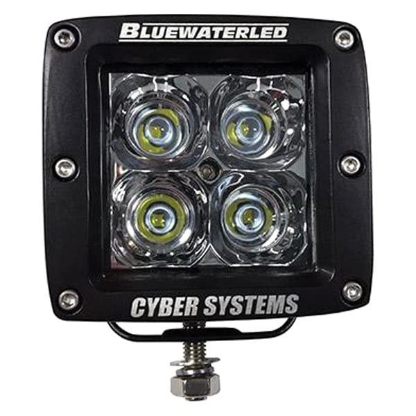 T-H Marine LEDBW-901-2-BLK-DP 3.5 x 3.3 x 1.6 in. Housing Cyberlite LED Spot Light Black