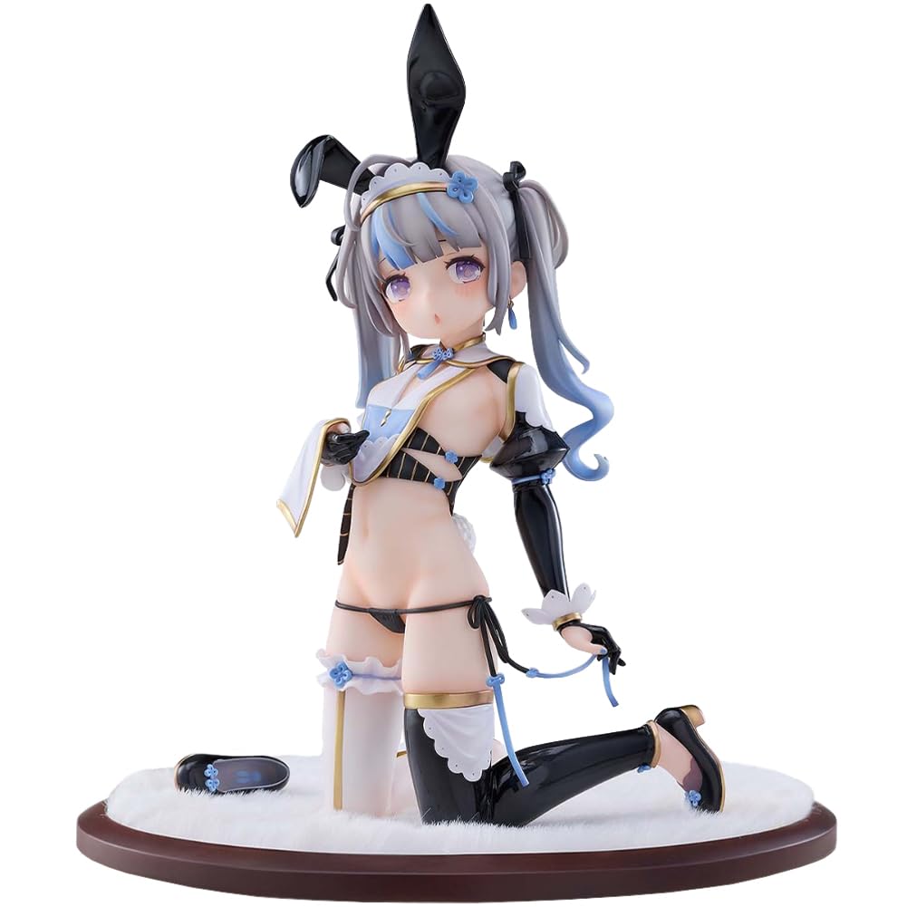 Jilijia Bunny Maid Moka-chan Kneeling Figure Illustration Anime Girl Model Collectible PVC Statue Desktop Desktop Decoration Gifts 19CM