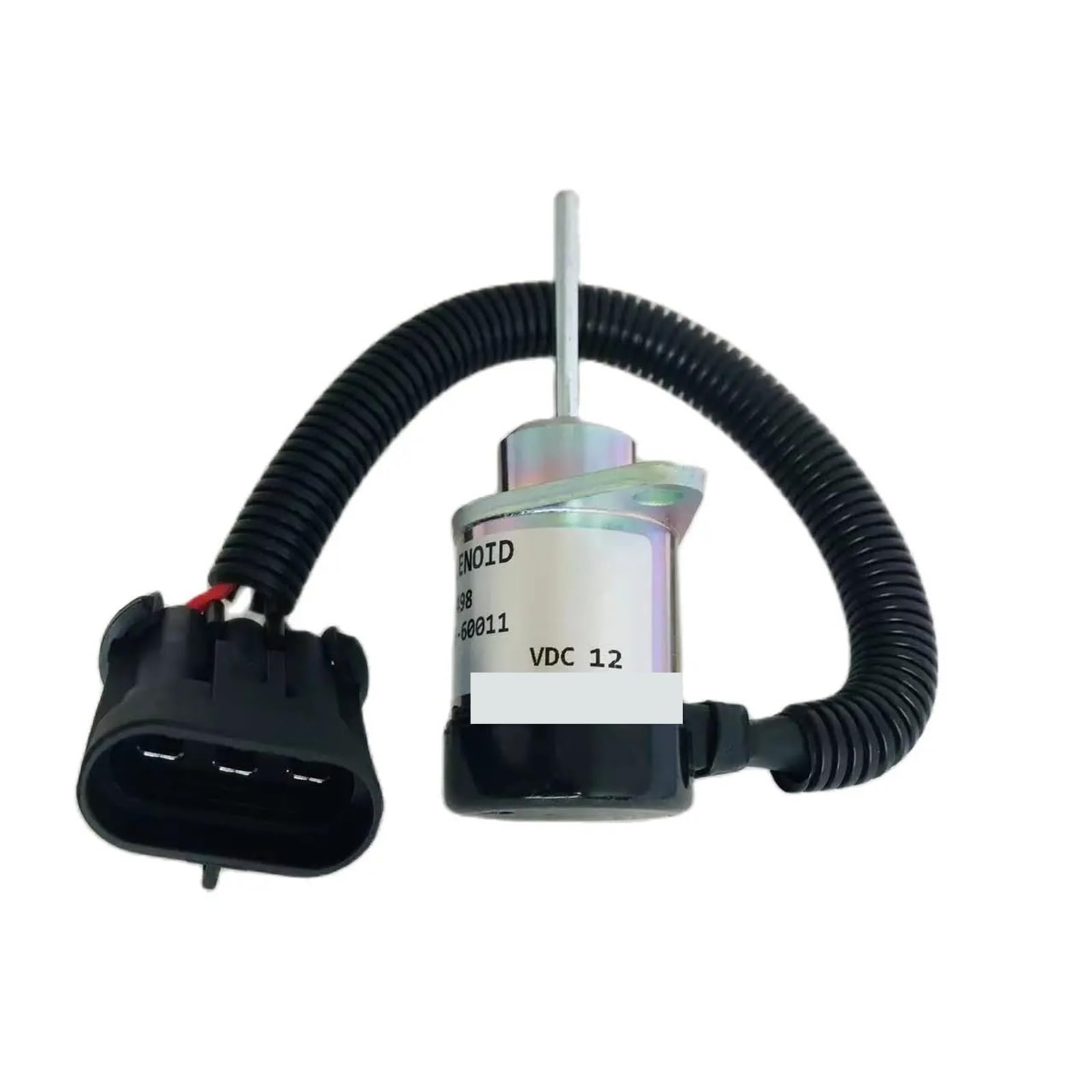 12V Fuel Shutoff Stop Solenoid 1G925-60011 6691498 Fits S220 S250 S300 Skid Steer More Models