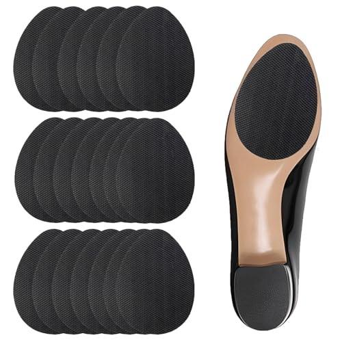 GIONAR 20Pcs Patin Antiderapant Chaussure, Semelle Antidérapante, Semelles Auto-Adhésives Extérieure Chaussure, Caoutchouc Semelles Antidérapantes, Protection de la Semelle pour Hommes et Femmes