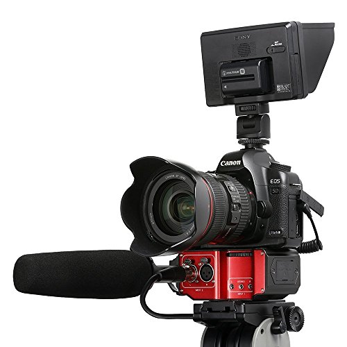 Saramonic SR-PAX2 Audio Mixer Adapter Preamplifier Two XLR and Two 3.5mm Jack Interface for DSLR & Mirrorless & Blackmagic Design Pocket Cinema Cameras Audio Recording - Thumbnail 4