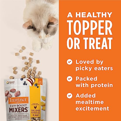 Instinct Raw Boost Mixers Freeze Dried Raw Cat Food Topper, Grain Free Cat Food Topper 6 Ounce (Pack of 1)