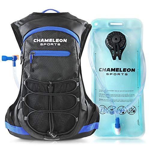 Chameleon Hydration Pack & 2L Hydration Water Bladder | High Flow Bite Valve | Hydration Backpack with Storage | Lightweight Running Backpack for Cycling, Hiking, Ski, Snow for Men, Women & Kids - Thumbnail 2
