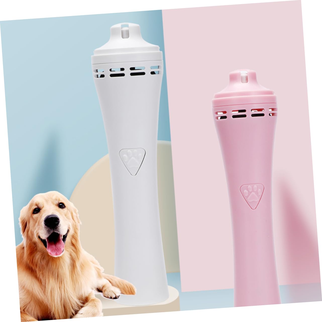 Tronchese Unghie Elettrico per Animali, Taglio Sicuro Rosa | Plastica Resistente, Finitura Liscia, Uso Semplice, per Gatto e Cani, Strumenti per Unghie Domestiche