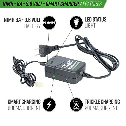 image for Valken Airsoft NiMH Smart Battery Charger - 8.4V-9.6V, Black