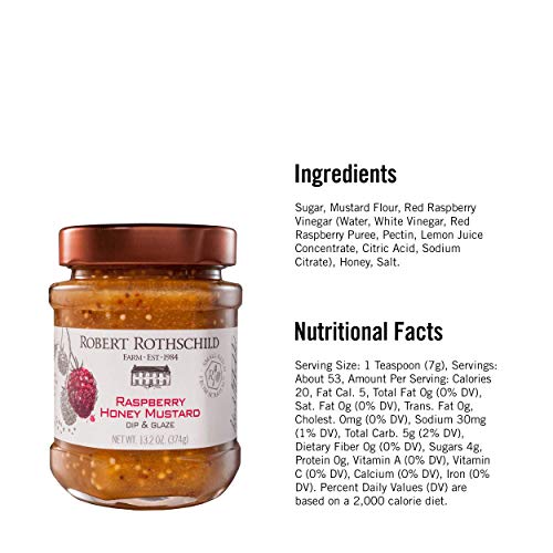 Robert Rothschild Farm Gourmet Raspberry Honey Mustard Dip and Glaze, 13.2 Ounces