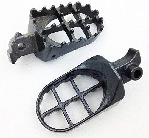 SMT-GRAY Foot Pegs Compatible With Honda CRF100F 50F 70F 80F 150R XR100R 50R 70R 80R Kawasaki KLR650 Motorcycle [B00XIRWG0Y]