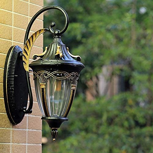 Sconce en métal noir balayé luminaire extérieur étanche IP65 pour escalier E26 - 3