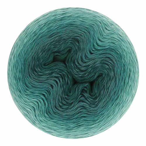 Image of Scheepjes Whirl Gradient Yarn Cake 1000 m (Approx. 1094 yd) - Shade 562 Petrol Please Me, Cotton /Acrylic, 1 Cake