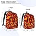 GVGOAGL Cool Fire Fun Backpack for Girls Boys Women Lightweight Canvas Bookbag Casual Daypack for Travel Outdoor Camping, 15 Inch