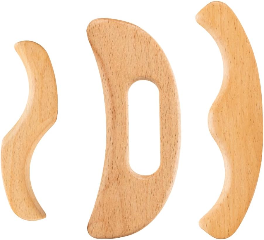 FUANKANG Fascial Release Tool deep Soft Tissue Massage Tool SetWooden Lymphatic Drainage Tool