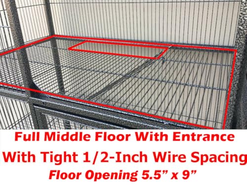 image for Mcage Large Two Full Story Deluxe Double Unit 4-Tiers Tight 1/2-Inch B