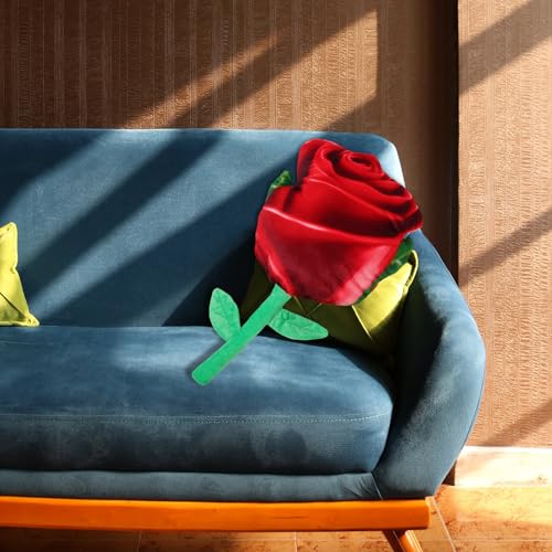 Oreiller doux rose rouge Mipcase coussin multifonctionnel canapé