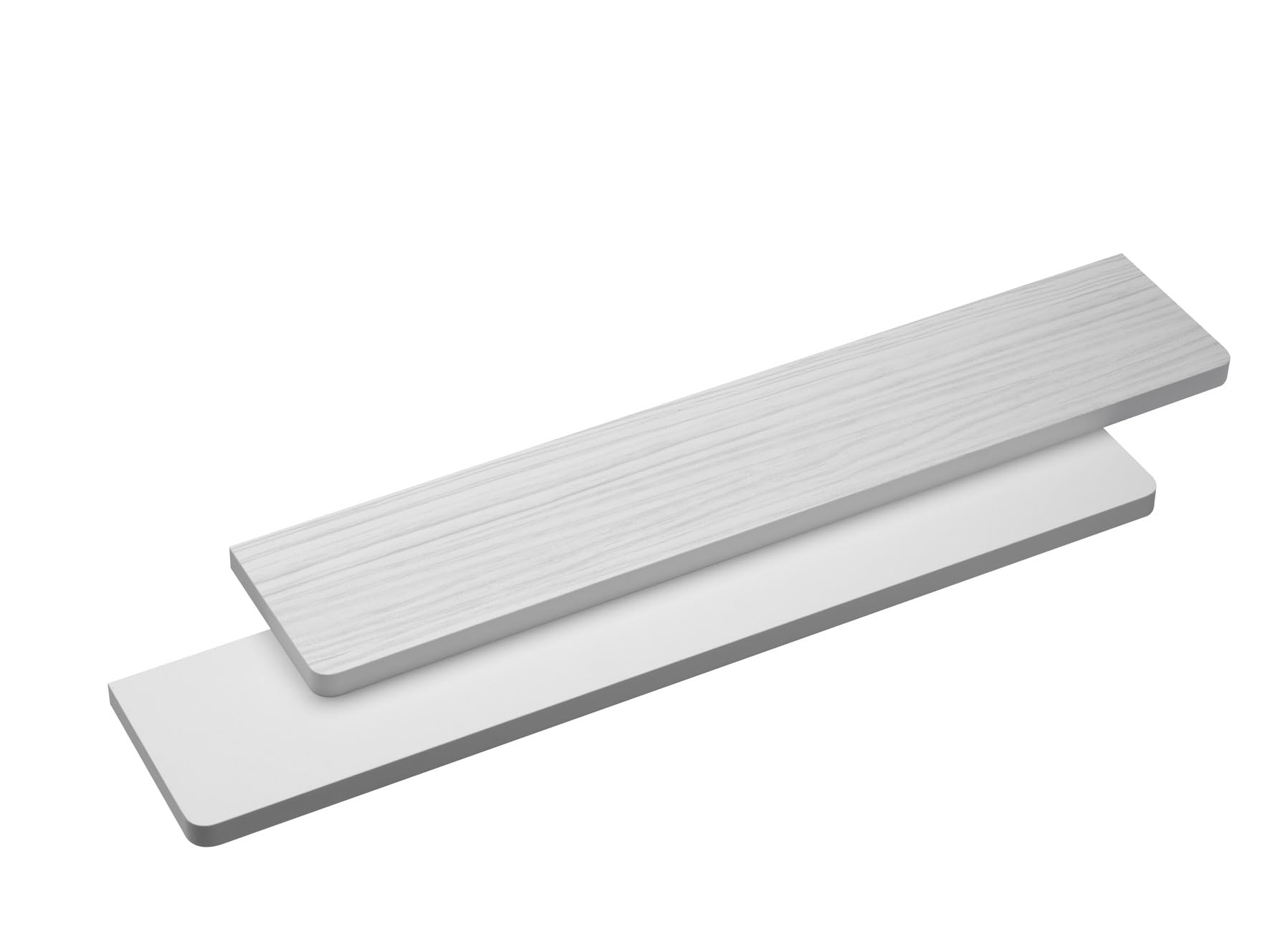 Merveille - Estante para Radiador sin Taladrar - Balda Reversible de Melamina Blanco/Hacienda - Grosor 19 mm - Resistencia a la Humedad + Calor, 100°C - 90 x 15 cm