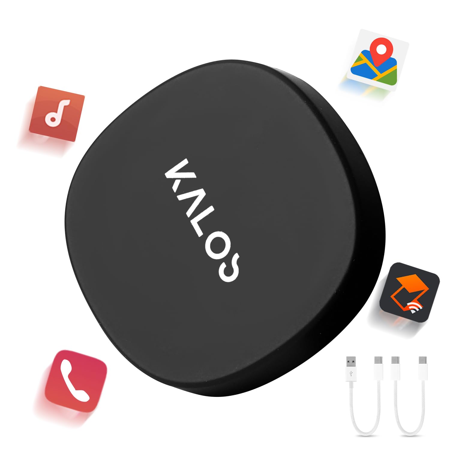 KALOS Android Auto Wireless Adapter,Convert Factory Wired to Wireless,Instant Connection,Plug & Play, Auto-Connect,Compatible with Android 11+ & Cars from 2015